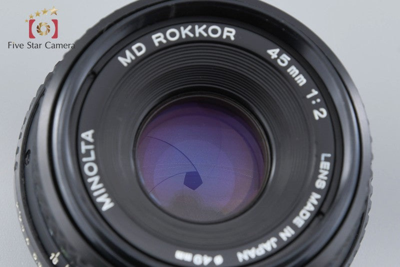 Minolta MD ROKKOR 45mm f/2