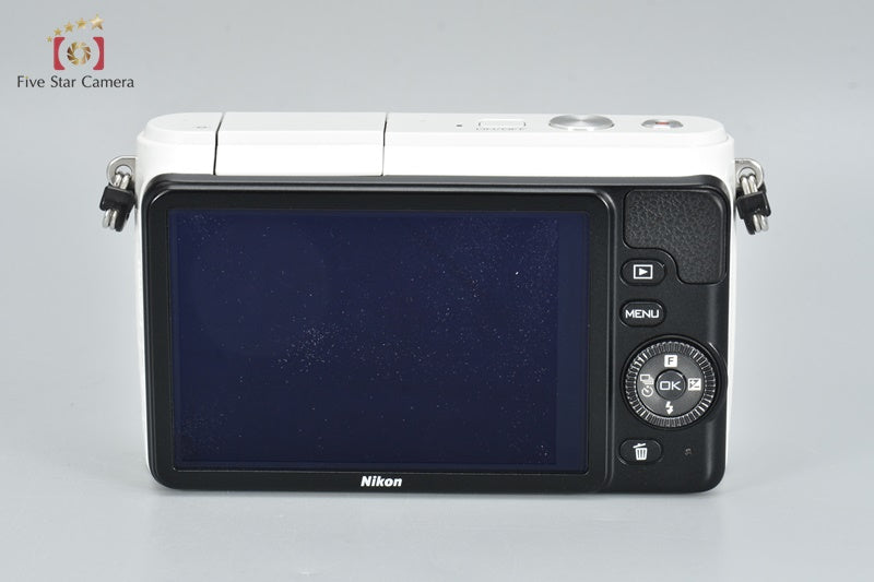 Very Good!! Nikon 1 S1 White 10.1MP Digital Mirrorless Camera