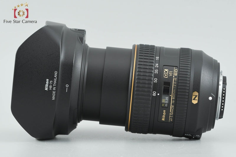 Nikon AF-S DX NIKKOR 16-80mm f/2.8-4 E ED VR