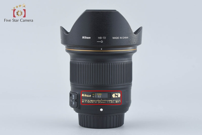 Nikon AF-S NIKKOR 20mm f/1.8 G ED