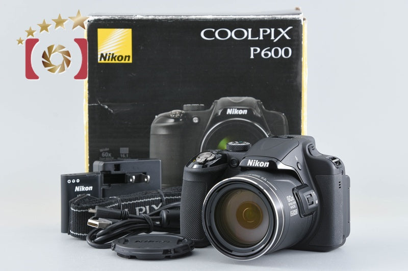 Nikon COOLPIX P600 Black 16.0 MP Digital Camera w/ Box