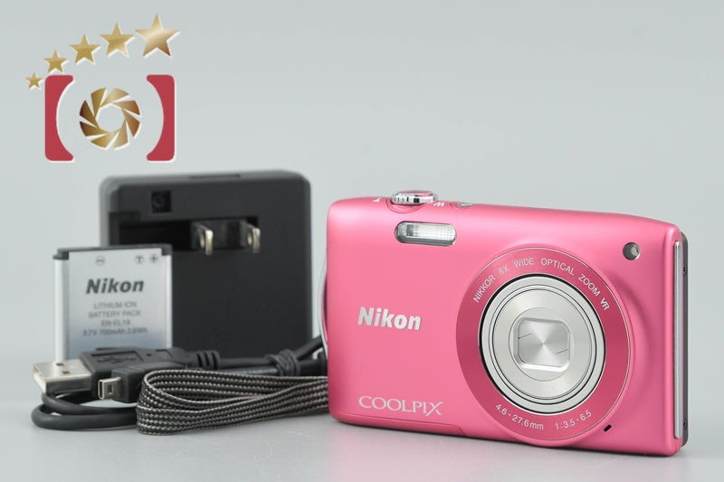 Nikon COOLPIX S3300 Strawberry Pink 16.0 MP Digital Camera