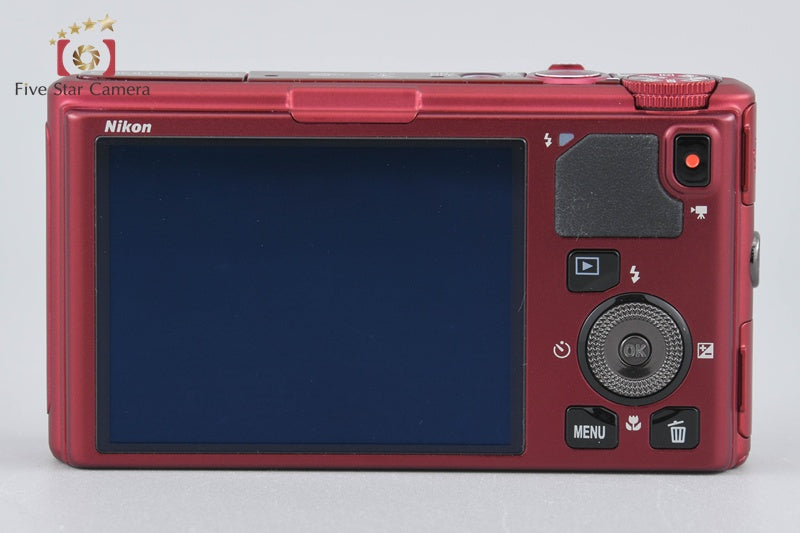 Nikon COOLPIX S9500 Velvet Red 18.1 MP Digital Camera w/ Box