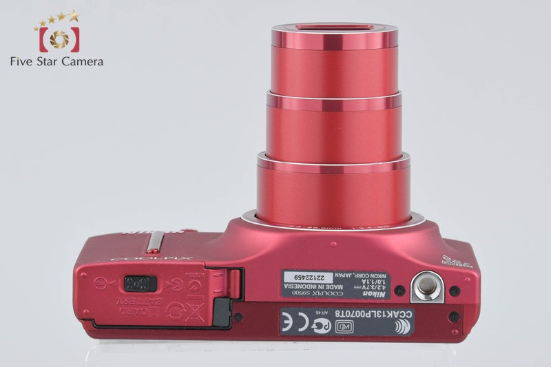 Nikon COOLPIX S9500 Velvet Red 18.1 MP Digital Camera w/ Box