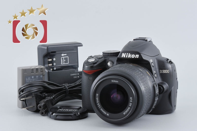 Nikon D3000 10.2 MP Digital SLR Camera 18-55 Lens