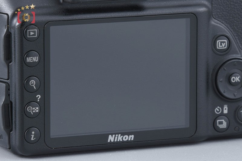 Nikon D3300 Black 24.2 MP DSLR Camera w/ WU-1a Wireless Mobile Adapter w/ Box