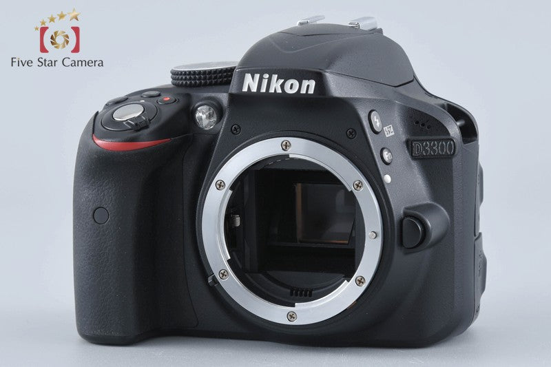 Nikon D3300 Black 24.2 MP DSLR Camera w/ WU-1a Wireless Mobile Adapter w/ Box