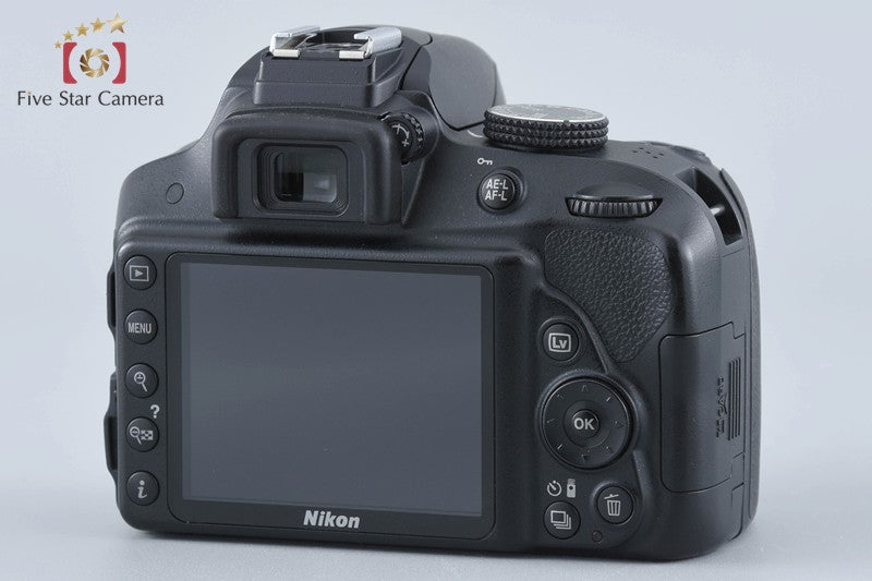 Nikon D3300 Black 24.2 MP DSLR Camera w/ WU-1a Wireless Mobile Adapter w/ Box