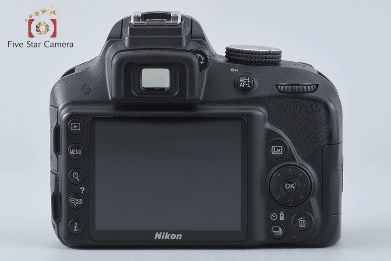 Nikon D3300 Black 24.2 MP DSLR Camera w/ WU-1a Wireless Mobile Adapter w/ Box