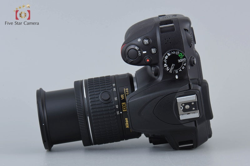 "Count 584" Nikon D3400 Black 24.2 MP DSLR Camera 18-55 VR Lens