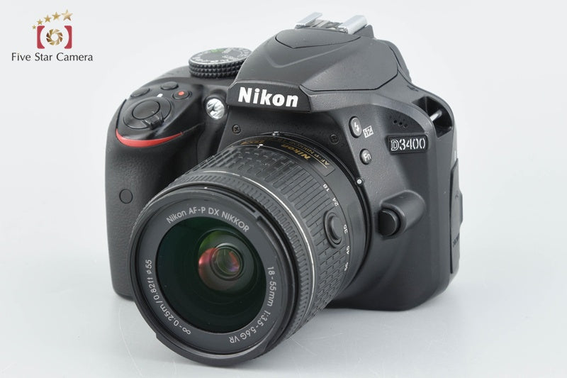 Nikon D3400 24.2 MP DSLR Black AF-P 18-55 VR Lens