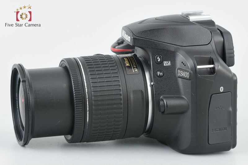 Nikon D3400 24.2 MP DSLR Black AF-P 18-55 VR Lens