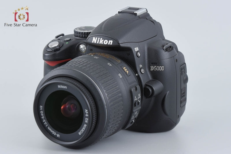 "Shutter count 1,169" Nikon D5000 12.3 MP DSLR Camera 18-55 VR Lens
