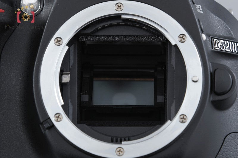 Shutter count 2,674 Nikon D5200 Black 24.1 MP DSLR 18-55 VR Lens