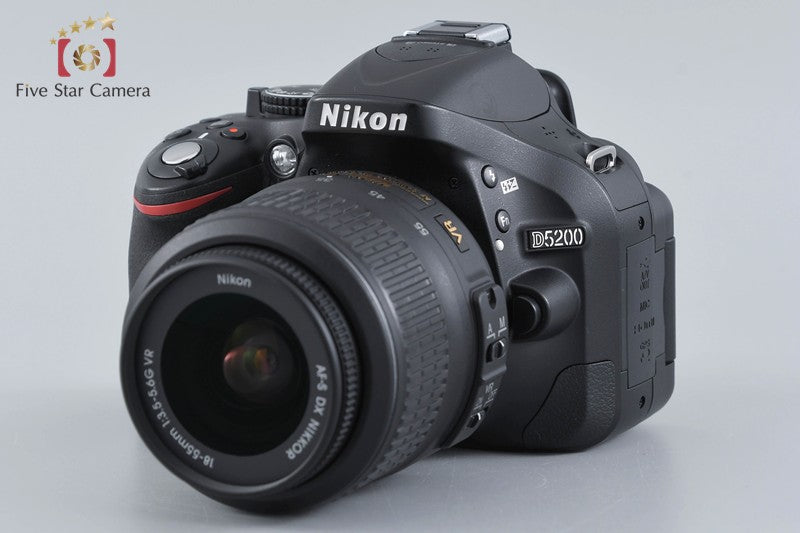 Shutter count 2,674 Nikon D5200 Black 24.1 MP DSLR 18-55 VR Lens