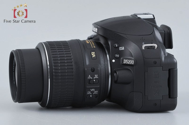 Shutter count 2,674 Nikon D5200 Black 24.1 MP DSLR 18-55 VR Lens