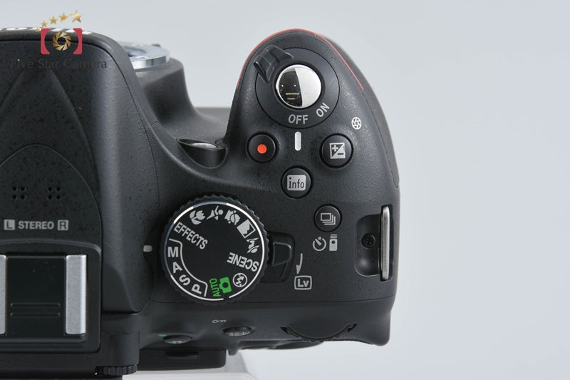 "Shutter count 2,412" Nikon D5200 Black 24.1 MP DSLR Camera 18-55 VR Lens