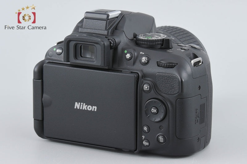 "Shutter count 2,412" Nikon D5200 Black 24.1 MP DSLR Camera 18-55 VR Lens
