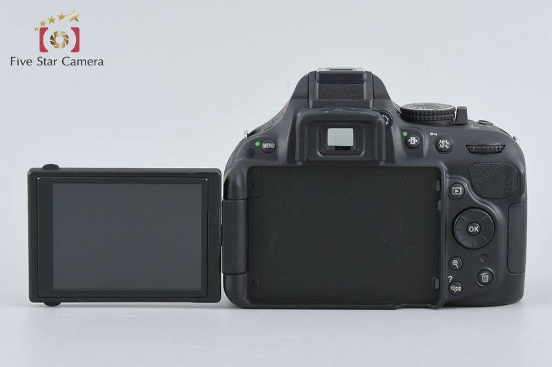 "Shutter count 2,412" Nikon D5200 Black 24.1 MP DSLR Camera 18-55 VR Lens