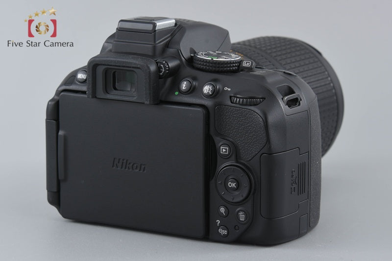 "Count 2,093" Nikon D5300 Black 24.2 MP DSLR Camera 18-140 VR Lens w/ Box