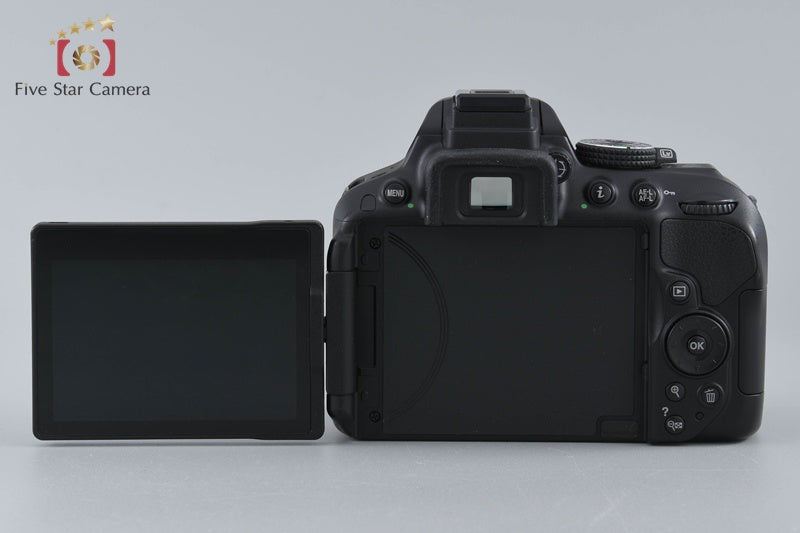 "Count 2,093" Nikon D5300 Black 24.2 MP DSLR Camera 18-140 VR Lens w/ Box