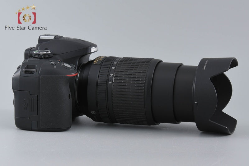 "Count 2,093" Nikon D5300 Black 24.2 MP DSLR Camera 18-140 VR Lens w/ Box