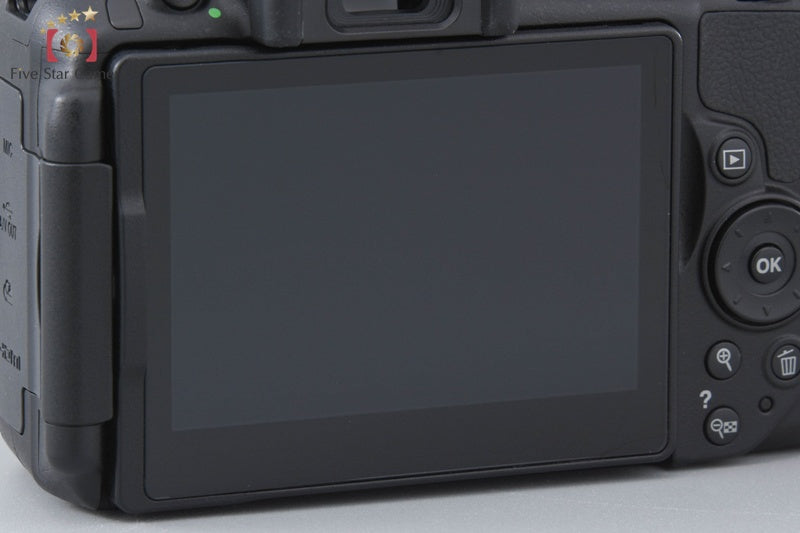 "Count 1,449" Nikon D5300 Black 24.2 MP DSLR Camera AF-P 18-55 70-300 VR Lenses