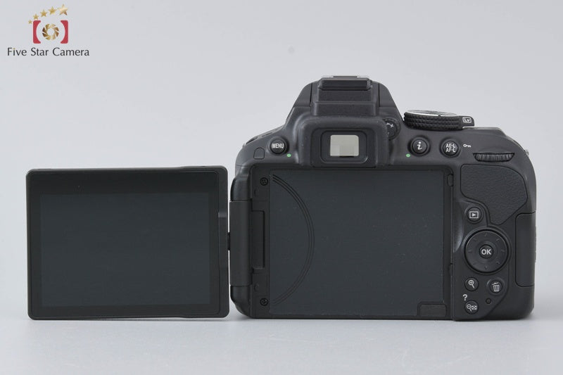 "Count 1,449" Nikon D5300 Black 24.2 MP DSLR Camera AF-P 18-55 70-300 VR Lenses