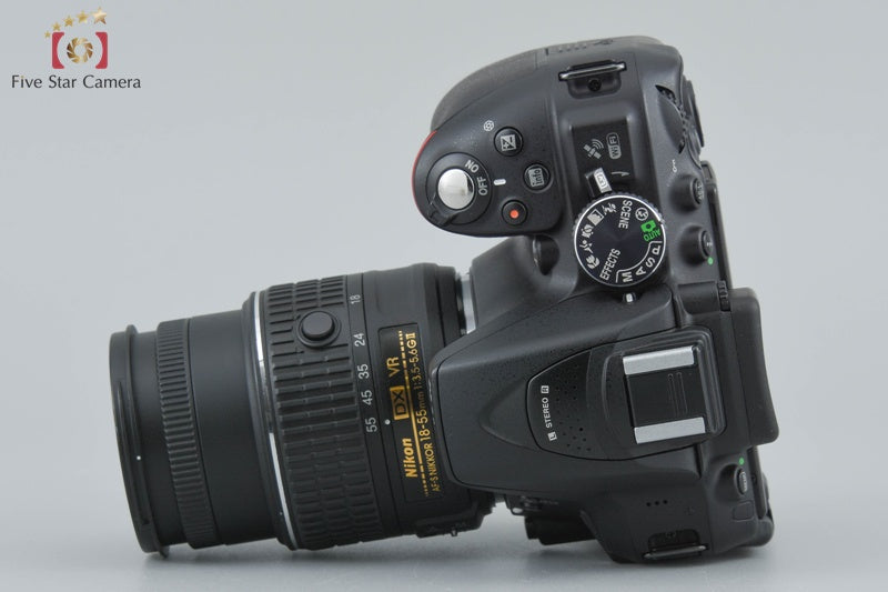 Nikon D5300 Black 24.2 MP DSLR Camera 18-55 VR II Lens