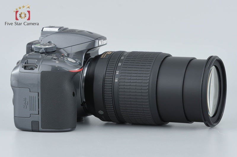 "Count 336" Nikon D5300 Gray 24.2 MP DSLR Camera AF-S DX 18-105 G ED VR Lens