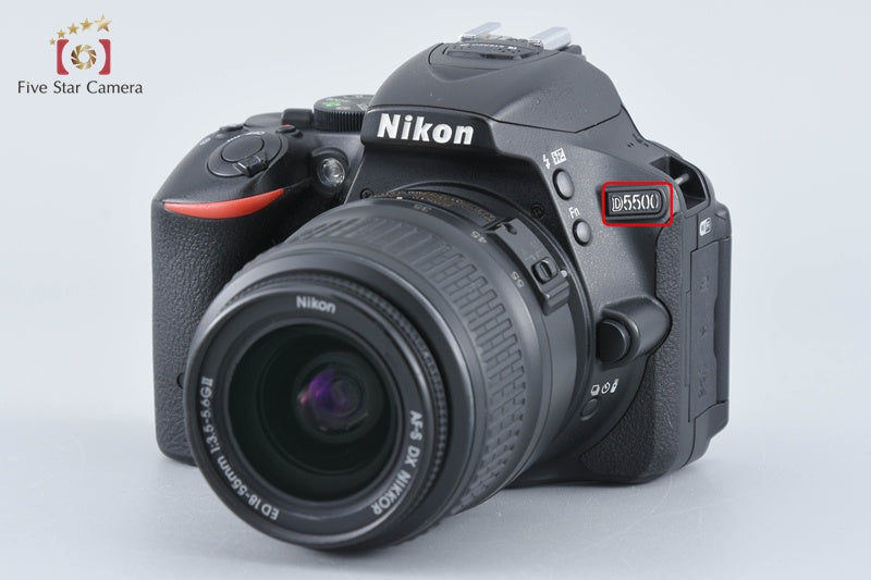 Nikon D5500 Black 24.2 MP DSLR + AF-S DX NIKKOR 18-55mm f/3.5-5.6 G II ED