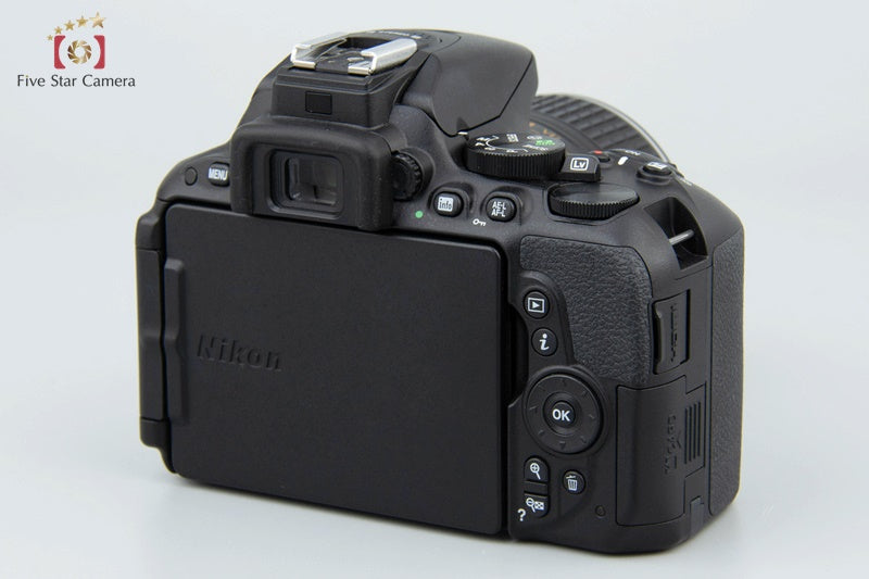 "Shutter count 2,451" Nikon D5500 Black 24.2MP DSLR Camera 18-55 VR II Lens