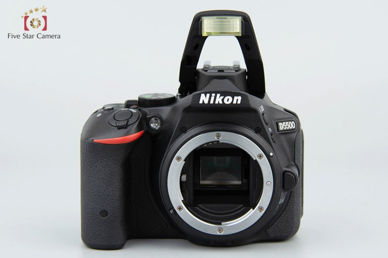 "Shutter count 2,451" Nikon D5500 Black 24.2MP DSLR Camera 18-55 VR II Lens