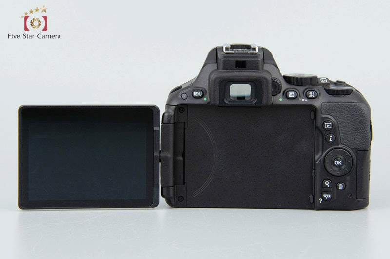"Shutter count 2,451" Nikon D5500 Black 24.2MP DSLR Camera 18-55 VR II Lens