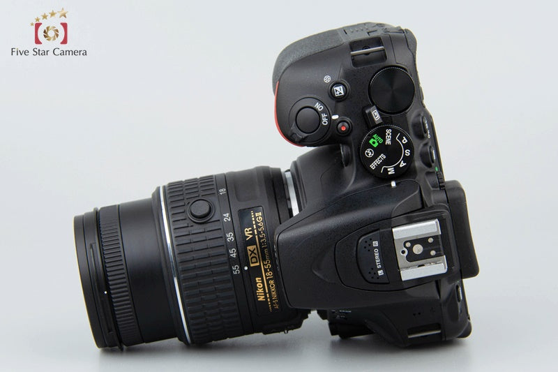 "Shutter count 2,451" Nikon D5500 Black 24.2MP DSLR Camera 18-55 VR II Lens