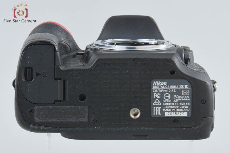 Nikon D610 24.3 MP Full Frame DSLR Camera Body