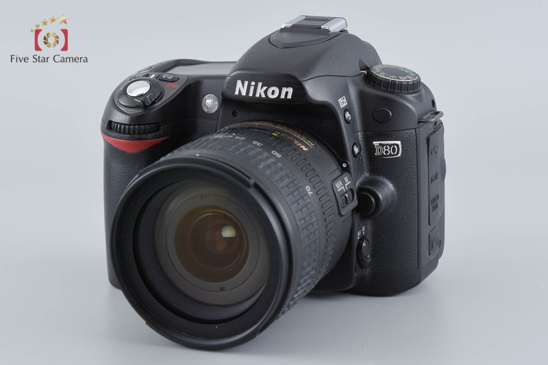 "Count 5,468" Nikon D80 10.2 MP DSLR + AF-S DX NIKKOR 18-70mm f/3.5-4.5 G ED