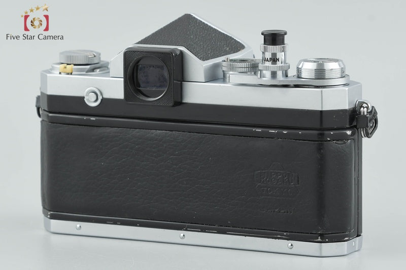 Nikon F Eye Level Silver Mid Model 35mm SLR Film Camera Body