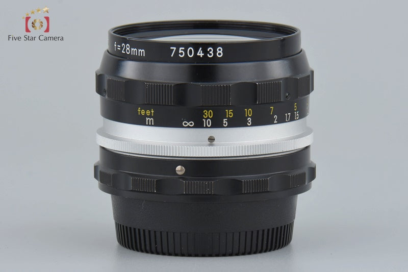 Nikon NIKKOR-H Auto 28mm f/3.5 Non Ai Lens