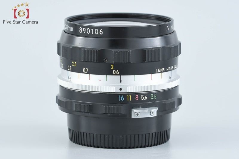 Nikon NIKKOR-H.C Auto 28mm f/3.5 Non Ai Lens