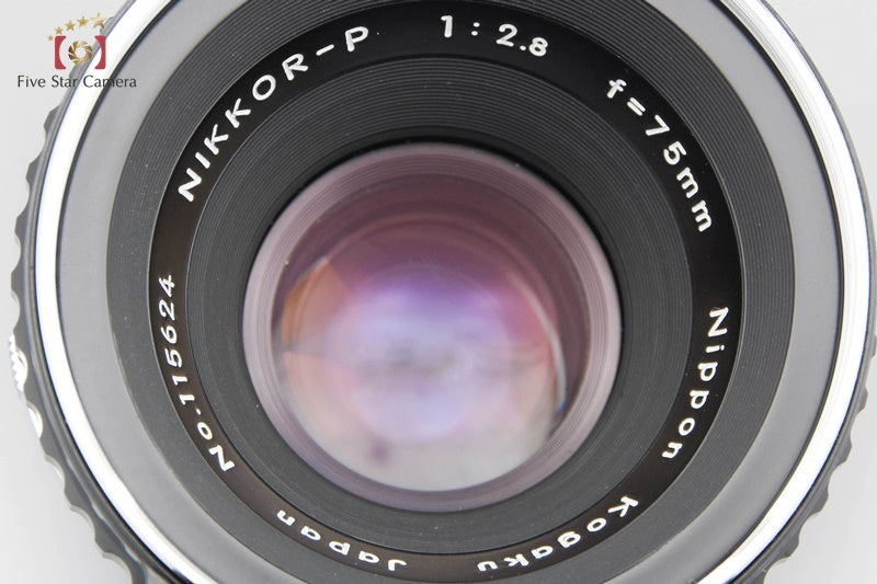 Excellent!! Nikon NIKKOR-P 75mm f/2.8 for Zenza Bronica EC S2 S2A