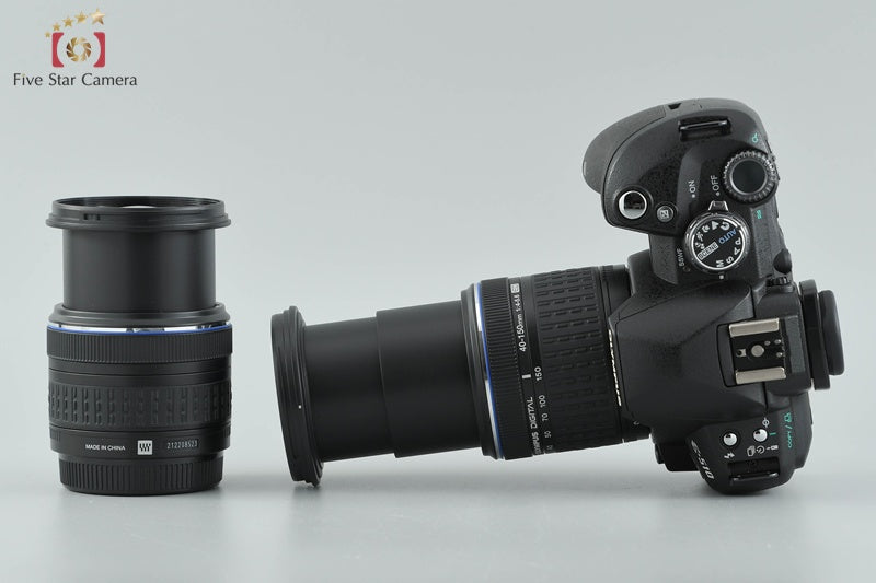 "Count 1,490" Olympus E-510 10.0 MP Digital SLR Camera 14-42 40-150 Lenses