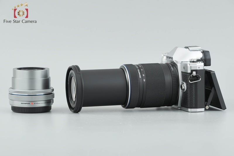 "Count 1,172" Olympus OM-D E-M10 Mark III Silver 16.1 MP 14-42 40-150 Lenses