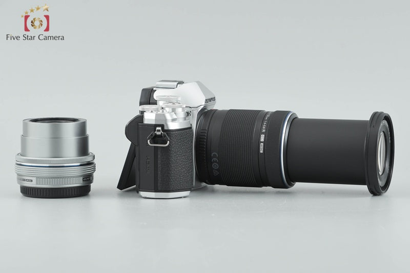 "Count 1,172" Olympus OM-D E-M10 Mark III Silver 16.1 MP 14-42 40-150 Lenses