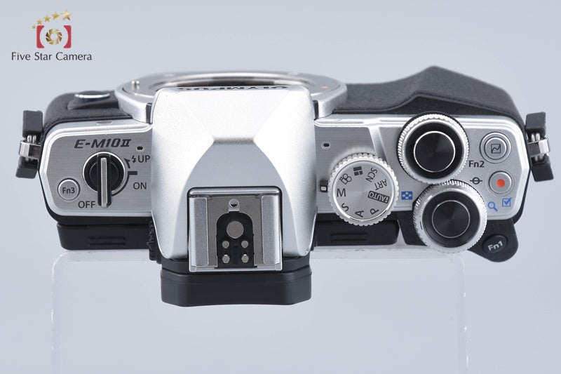 Olympus OM-D E-M10 Mark II Silver 16.1MP Digital Mirrorless Camera w/ Box