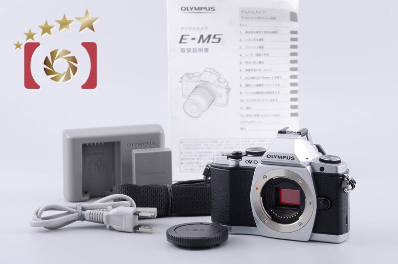 "Count 579" Olympus OM-D E-M5 Silver 16.0 MP Digital Mirrorless Camera Body