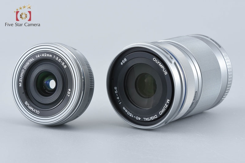 "Count 988" Olympus PEN E-PL10 Brown 16.1 MP EZ 14-42 40-150 Lenses w/ Box