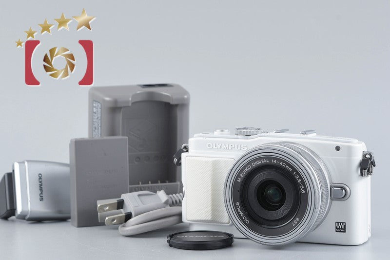 Count 1,172 Olympus PEN Lite E-PL6 White 16.1 MP 14-42 EZ Lens