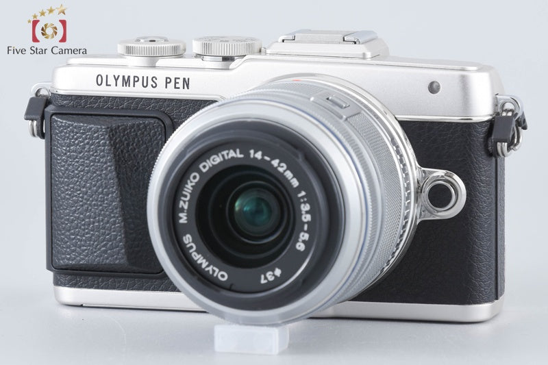 "Count 2,150" Olympus PEN Lite E-PL7 Silver 16.1 MP 14-42 40-150 Lenses