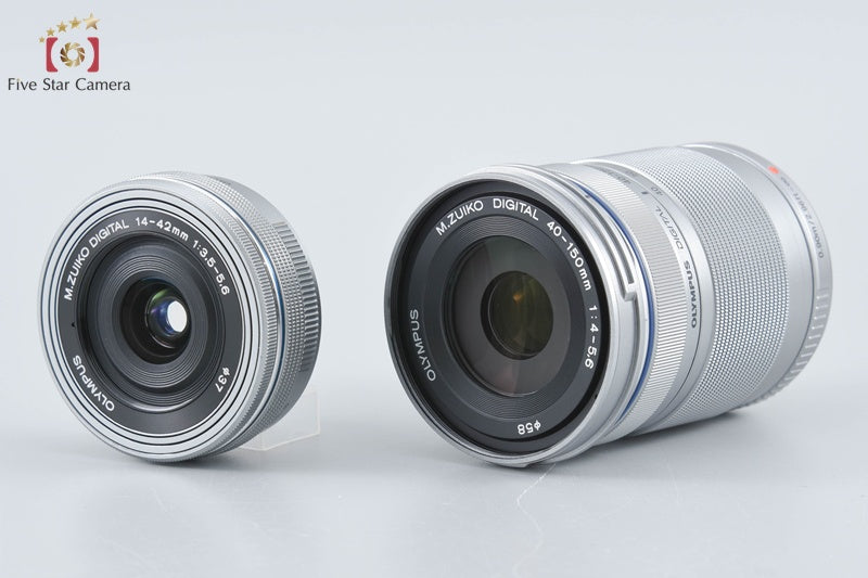 "Count 905" Olympus PEN Lite E-PL7 White 16.1 MP EZ 14-42 40-150 Lenses w/ Box